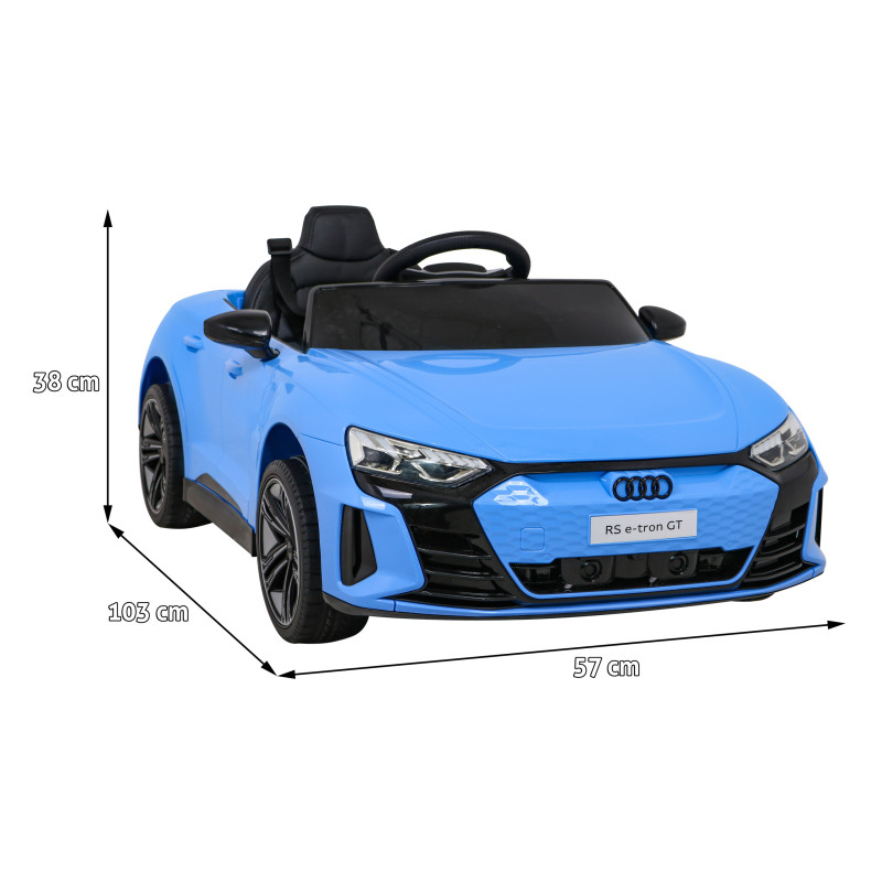 Audi RS E-Tron GT na akumulator Niebieski + Pilot + Napęd 4x4 + Radio MP3 + LED + EVA