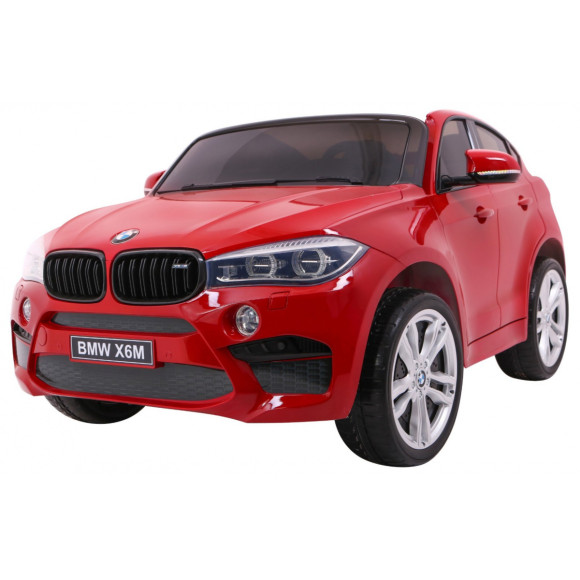 BMW X6M XXL dla 2 dzieci Lakier Czerwony + Pilot + Ekoskóra + Pasy + Wolny Start + MP3 + LED BMW X6M XXL dla 2 dzieci Lakier Czerwony + Pilot + Ekoskóra + Pasy + Wolny Start + MP3 + LED