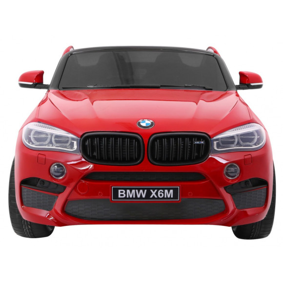 BMW X6M XXL dla 2 dzieci Lakier Czerwony + Pilot + Ekoskóra + Pasy + Wolny Start + MP3 + LED BMW X6M XXL dla 2 dzieci Lakier Czerwony + Pilot + Ekoskóra + Pasy + Wolny Start + MP3 + LED