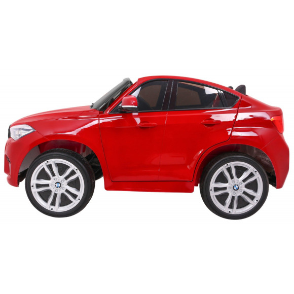 BMW X6M XXL dla 2 dzieci Lakier Czerwony + Pilot + Ekoskóra + Pasy + Wolny Start + MP3 + LED BMW X6M XXL dla 2 dzieci Lakier Czerwony + Pilot + Ekoskóra + Pasy + Wolny Start + MP3 + LED