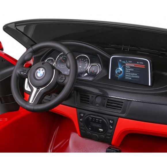 BMW X6M XXL dla 2 dzieci Lakier Czerwony + Pilot + Ekoskóra + Pasy + Wolny Start + MP3 + LED BMW X6M XXL dla 2 dzieci Lakier Czerwony + Pilot + Ekoskóra + Pasy + Wolny Start + MP3 + LED