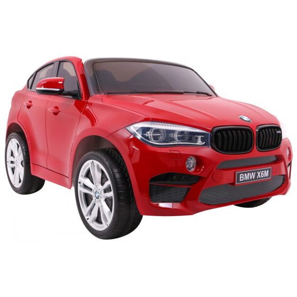 BMW X6M XXL dla 2 dzieci Lakier Czerwony + Pilot + Ekoskóra + Pasy + Wolny Start + MP3 + LED BMW X6M XXL dla 2 dzieci Lakier Czerwony + Pilot + Ekoskóra + Pasy + Wolny Start + MP3 + LED