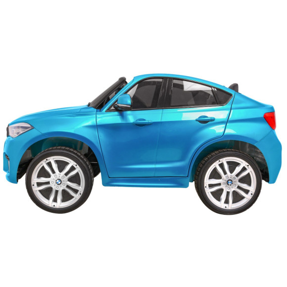BMW X6M XXL dla 2 dzieci Lakier Niebieski + Pilot + Ekoskóra + Pasy + Wolny Start + MP3 + LED BMW X6M XXL dla 2 dzieci Lakier Niebieski + Pilot + Ekoskóra + Pasy + Wolny Start + MP3 + LED