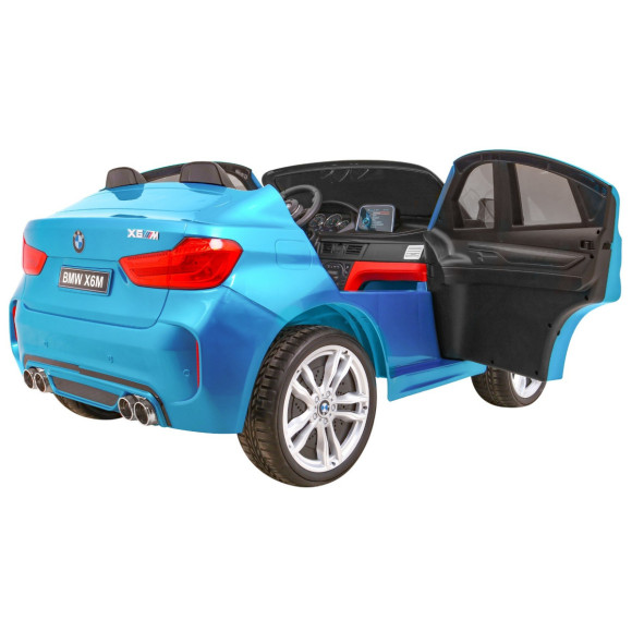 BMW X6M XXL dla 2 dzieci Lakier Niebieski + Pilot + Ekoskóra + Pasy + Wolny Start + MP3 + LED BMW X6M XXL dla 2 dzieci Lakier Niebieski + Pilot + Ekoskóra + Pasy + Wolny Start + MP3 + LED