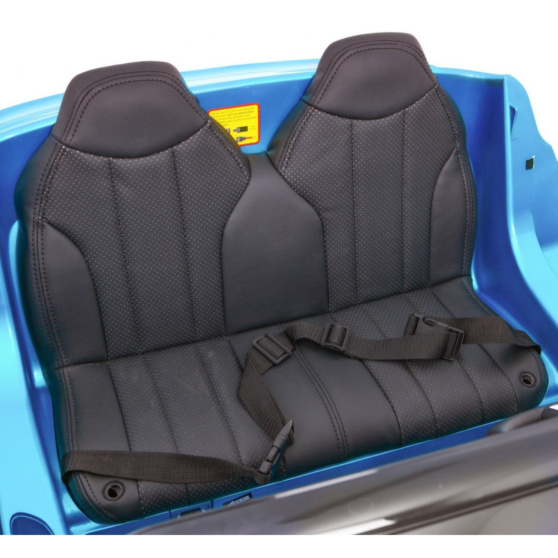 BMW X6M XXL dla 2 dzieci Lakier Niebieski + Pilot + Ekoskóra + Pasy + Wolny Start + MP3 + LED