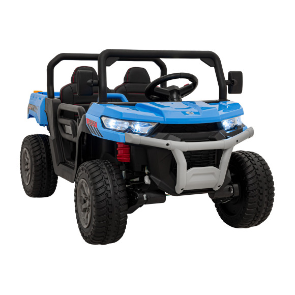 Auto Pick-Up Speed 900 dla dzieci Niebieski + Napęd 4x4 + Ruchomy kiper + Bagażnik + Pilot + Łopatka + Audio LED