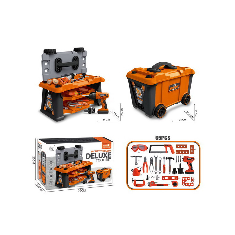 Zestaw Majsterkowicz Walizka/Warsztat 2w1 + Akcesoria