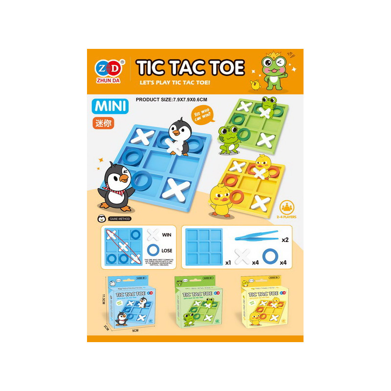 Gra Logiczna Kółko i Krzyżyk Żaba