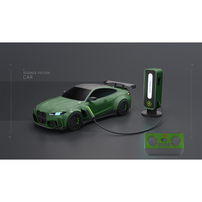 Autko R/C + Stacja Ładowania Niebieski