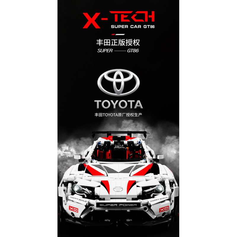 Zestaw Klocków Super Car GT86 2586el. Biały