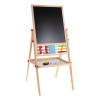 Drewniana dwustronna tablica dla dzieci 3+ Edukacyjna tablica magnetyczna kredowa + Akcesoria Drewniana dwustronna tablica dla dzieci 3+ Edukacyjna tablica magnetyczna kredowa + Akcesoria