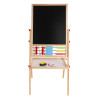 Drewniana dwustronna tablica dla dzieci 3+ Edukacyjna tablica magnetyczna kredowa + Akcesoria Drewniana dwustronna tablica dla dzieci 3+ Edukacyjna tablica magnetyczna kredowa + Akcesoria