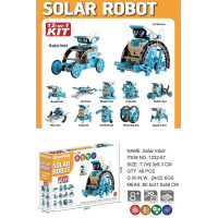 Zestaw Pojazdów Solarnych 12w1 Niebieski