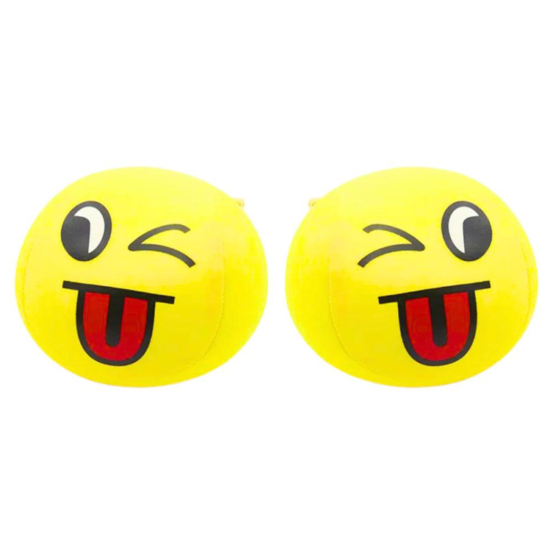 Miękka Piłeczka Piłka Buźka Emoji Żółta 9cm