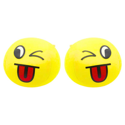 Miękka Piłeczka Piłka Buźka Emoji Żółta 9cm