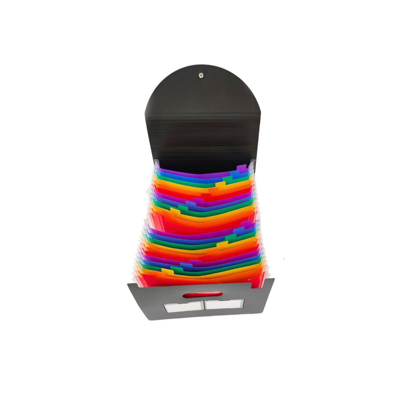 Organizer Teczka Z Przegródkami Kolorowa Zakładki Dokumenty A4