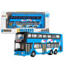 Autobus Piętrowy Wycieczkowy 1:42 Metalowy Światła Niebieski