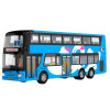Autobus Piętrowy Wycieczkowy 1:42 Metalowy Światła Niebieski