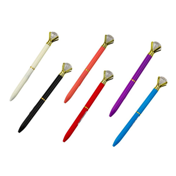 Długopis Z Diamentem Niebieski Wkład 0.7mm Mix Długopis Z Diamentem Niebieski Wkład 0.7mm Mix