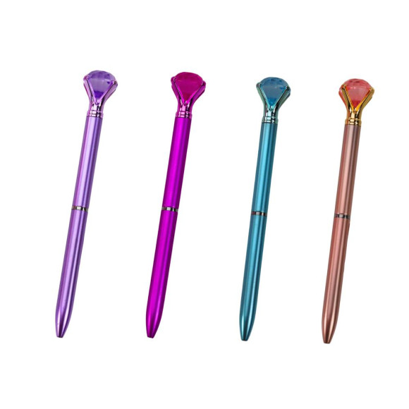 Długopis Z Diamentem W Macie Niebieski Wkład 0.7mm Mix Długopis Z Diamentem W Macie Niebieski Wkład 0.7mm Mix