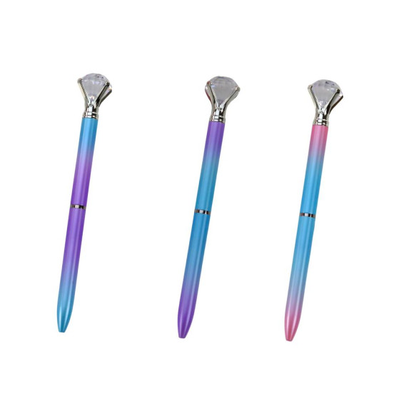 Długopis Z Diamentem Kolorowy Niebieski Wkład 0.7mm Mix Długopis Z Diamentem Kolorowy Niebieski Wkład 0.7mm Mix