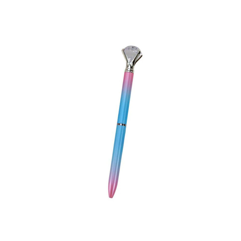 Długopis Z Diamentem Kolorowy Niebieski Wkład 0.7mm Mix