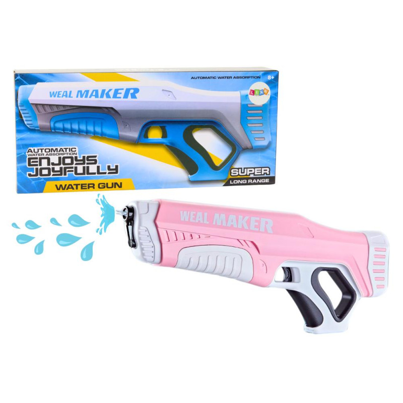 Pistolet Na Wodę Automatyczny Różowy 350 Ml