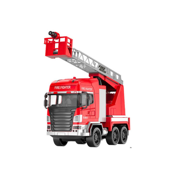 Wóz Strażacki Z Wysięgnikiem Zdalnie Sterowany RC Spray Światła Wóz Strażacki Z Wysięgnikiem Zdalnie Sterowany RC Spray Światła