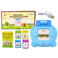 Tablet Do Kart Edukacyjnych Nauka Języka Polski Angielski 224 Słowa Niebieski