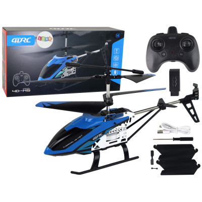 Aluminiowy Helikopter RC 2.4G Niebieski 15 Minut Lotu