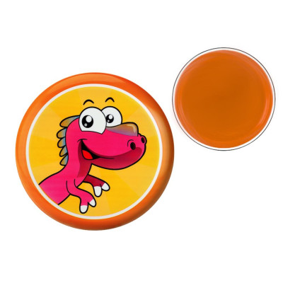 Dysk Latający Frisbee z Dinozaurem Pomarańczowy 20 Cm
