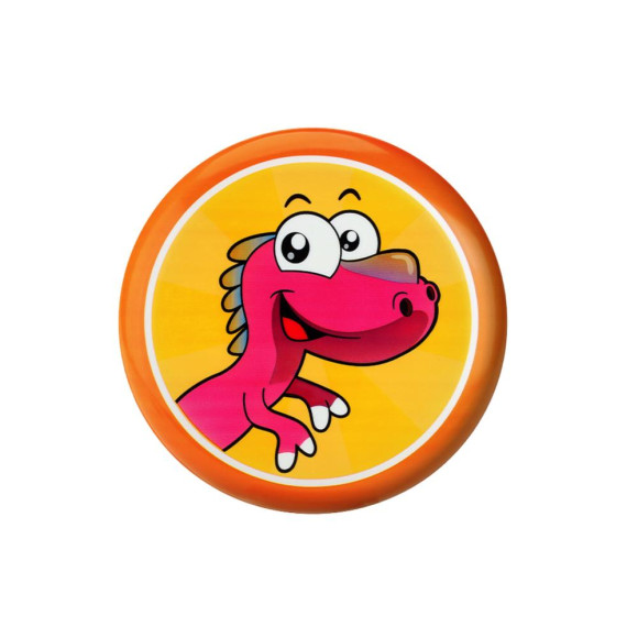Dysk Latający Frisbee z Dinozaurem Pomarańczowy 20 Cm Dysk Latający Frisbee z Dinozaurem Pomarańczowy 20 Cm