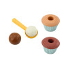 Zestaw Do Piasku Lody Wafelki Babeczki Łyżka 16 El