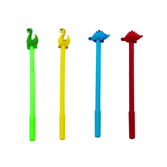 Długopis Z Dinozaurem Zatyczka Czarny Wkład Mix Czerwony Zielony 0.5mm Długopis Z Dinozaurem Zatyczka Czarny Wkład Mix Czerwony Zielony 0.5mm