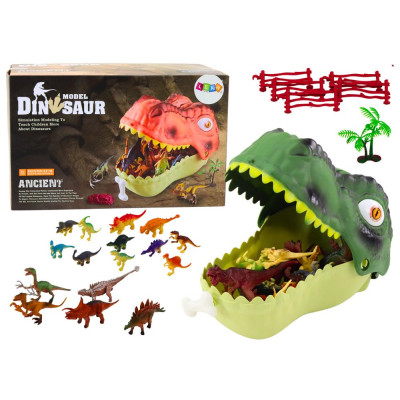Zestaw Figurek Dinozaurów Duży Dinozaur Zielony 45 El