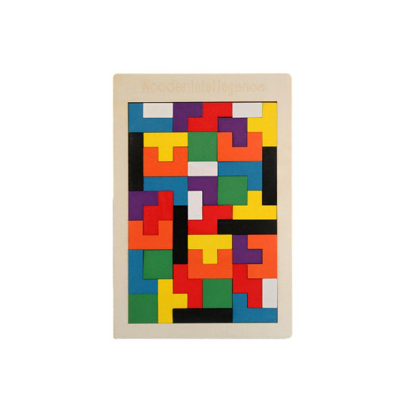 Drewniane Puzzle Układanka Logiczna 40 Elementów Drewniane Puzzle Układanka Logiczna 40 Elementów