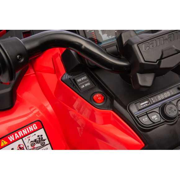 Quad Can Am Outlander ATV Czerwony