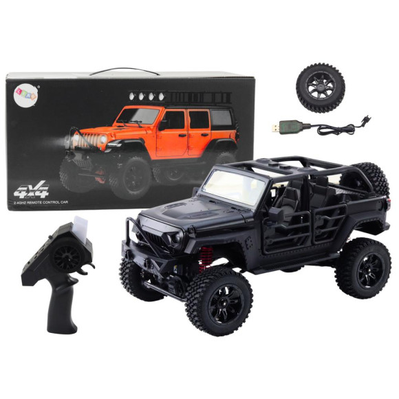 Auto Terenowe Zdalnie Sterowane RC 2.4G Napęd 4x4 Czarny Auto Terenowe Zdalnie Sterowane RC 2.4G Napęd 4x4 Czarny