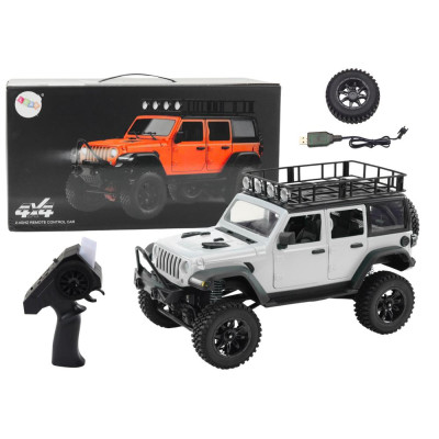 Auto Terenowe Zdalnie Sterowane RC 2.4G Napęd 4x4 Siwy
