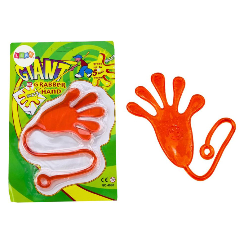 Lepka Rączka Łapka Elastyczna Glut Slime Pomarańczowa