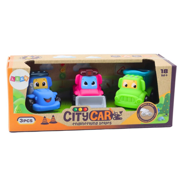 Zestaw Pojazdów Rolniczych Dla Maluchów Gumowe Miękkie