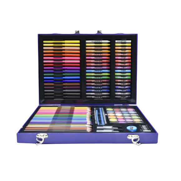 Zestaw Artystyczny W Walizce Z Kosmonautą Niebieska 128 EL