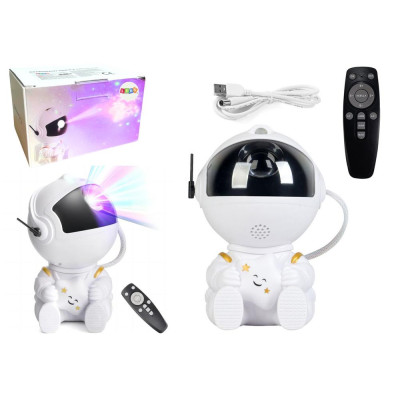 Projektor Astronauta Z Gwiazdą LED USB Pilot Sterujący