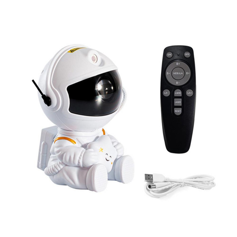 Projektor Astronauta Z Gwiazdą LED USB Pilot Sterujący