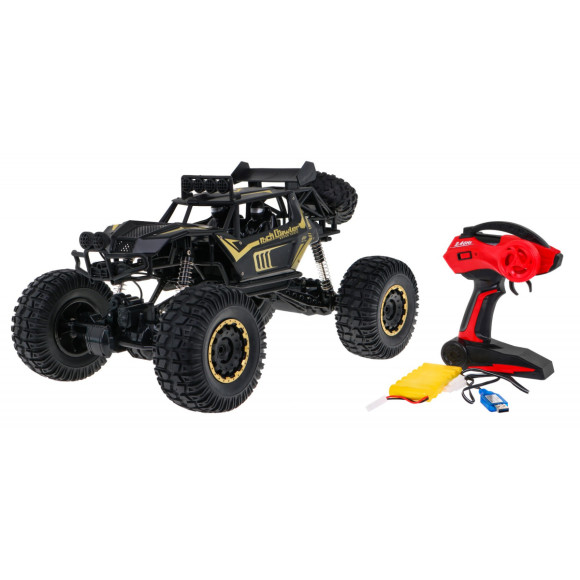 Metalowy crawler Rock dla dzieci 3+ Zdalnie sterowany model 1:8 Napęd 4x4 Metalowy crawler Rock dla dzieci 3+ Zdalnie sterowany model 1:8 Napęd 4x4
