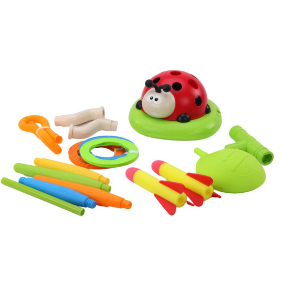 Biedronka 3w1 Zabawka Sportowa Skakanka Rzut do Celu Wyrzutnia