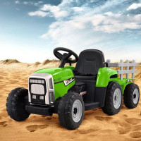 Traktor na Akumulator z Przyczepą XMX611 Zielony