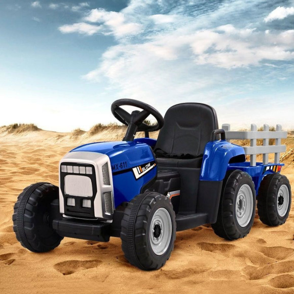 Pojazd Traktor z Przyczepą BLOW Niebieski Pojazd Traktor z Przyczepą BLOW Niebieski