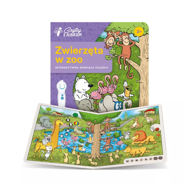 Albi Książka Zwierzęta w zoo 2+