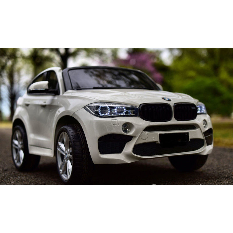 BMW X6M XXL dla 2 dzieci Biały